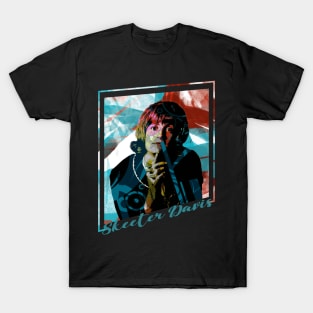 Skeeter Davis-Abstract Expressionist Potrait T-Shirt